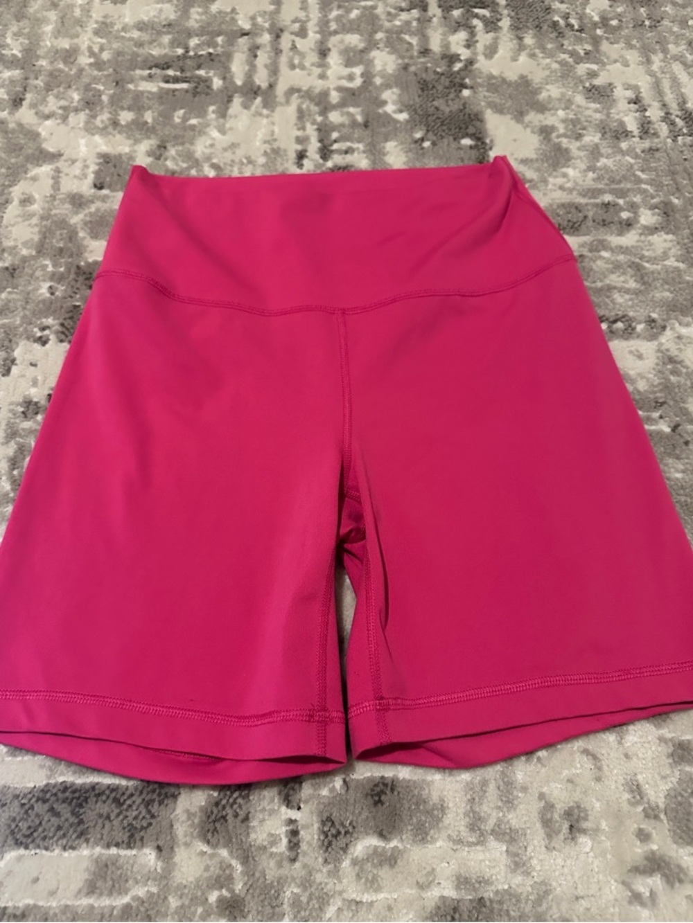Large Yogalicious High-Rise Fuchsia Bike Shorts for Women